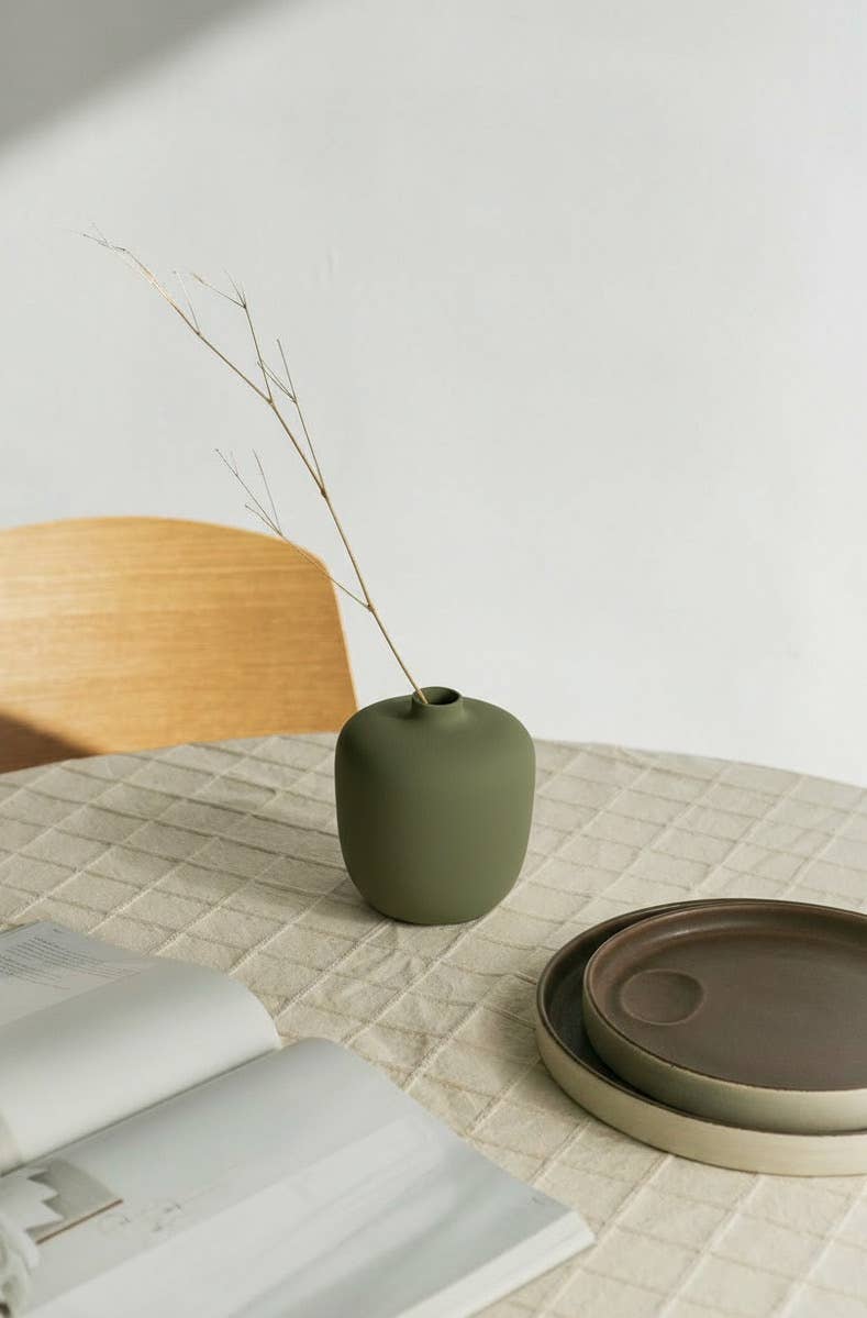 05 -  Olive Green Vase
