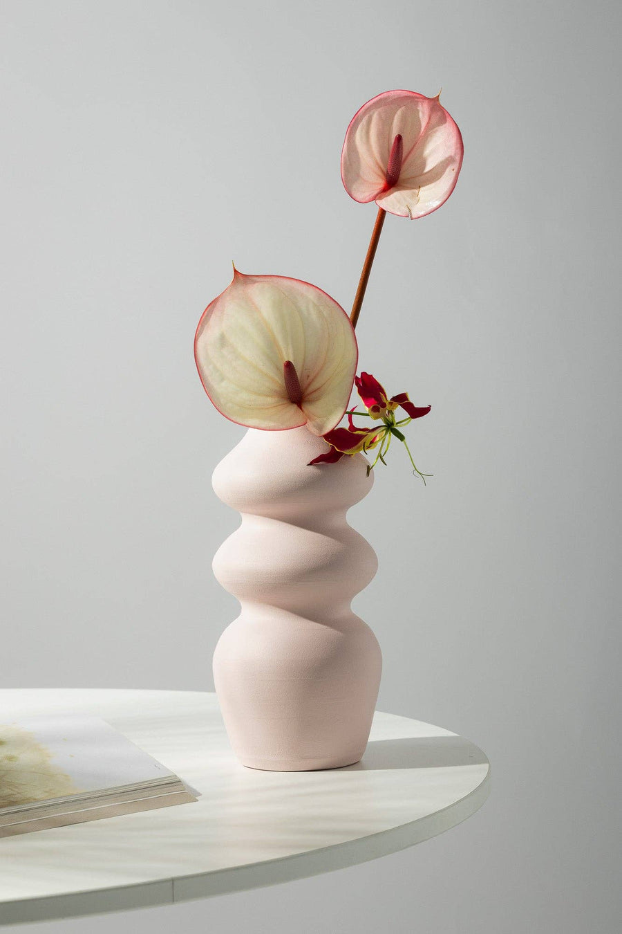 Flow Vase  - Burgundy