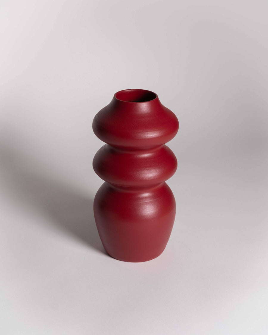 Flow Vase  - Burgundy