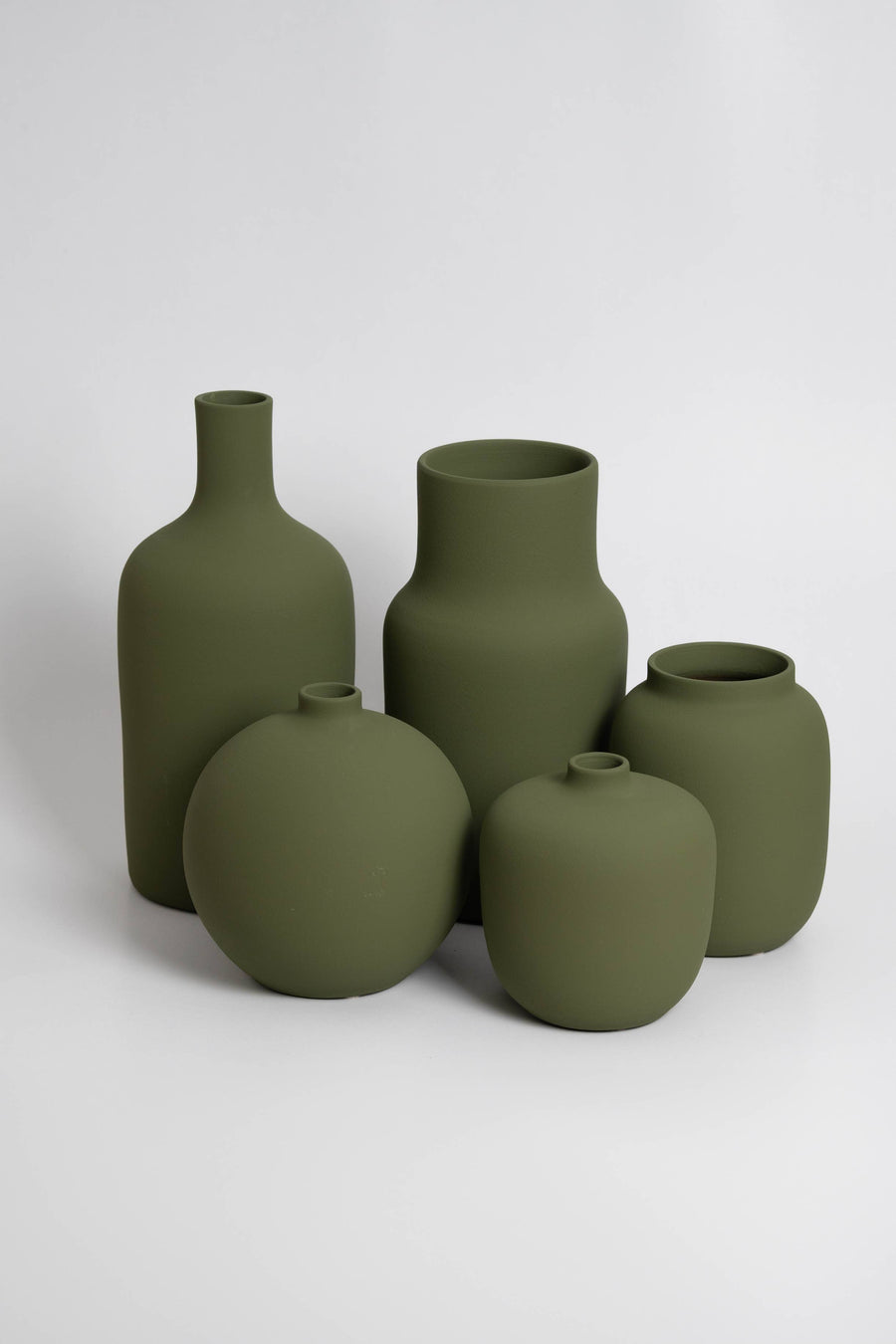 03 Olive Green Vase