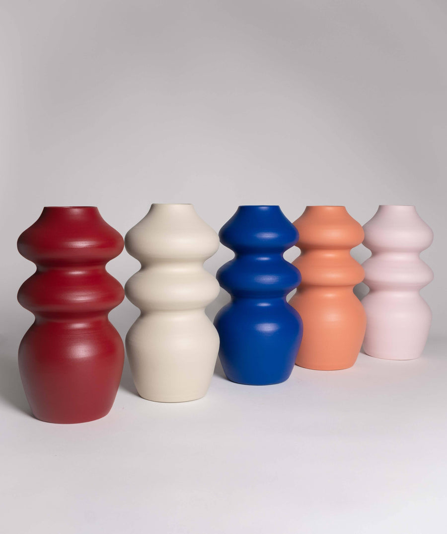 Flow Vase - Handmade - Cobalt Blue