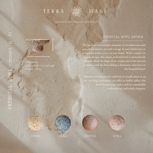 Pedestal Bowl - model 01: Siena