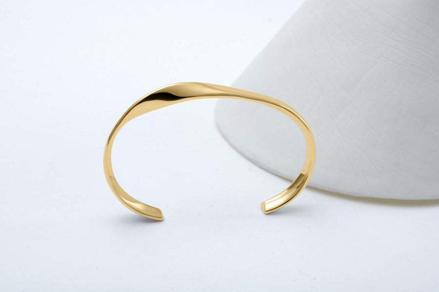 Ripple Bracelet (silver & gold) - Atelier Té